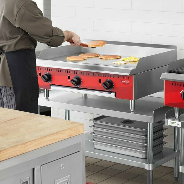 Avantco Chef Series CAG-36-TG 36in Countertop Gas Griddle with Thermostatic Controls - 105000 BTU 177CAG36TG